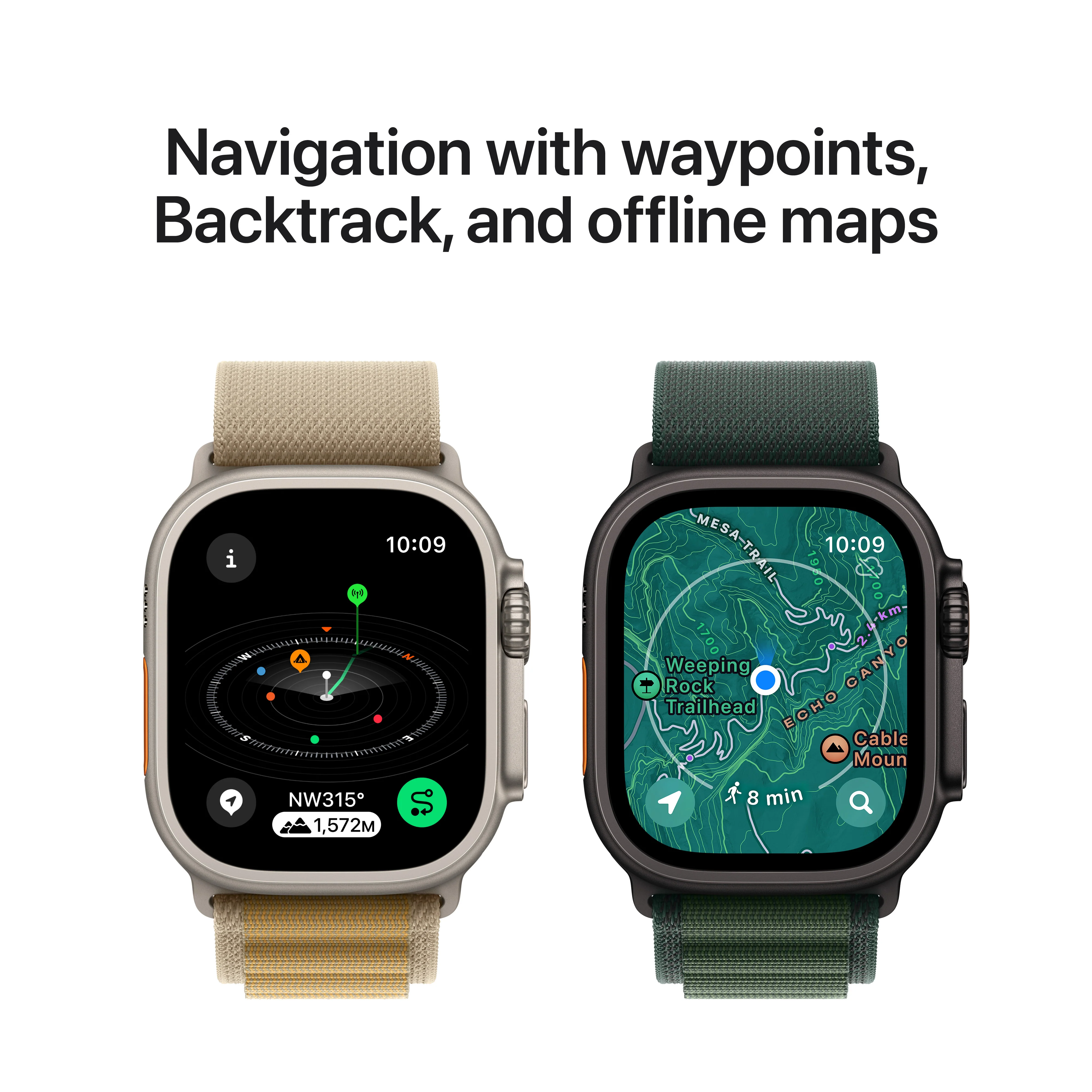 Apple Watch Ultra 2 GPS + Cellular 49mm Natural Titanium Case with Natural Titanium Milanese Loop - S, MX4M3QA/A - Image 6