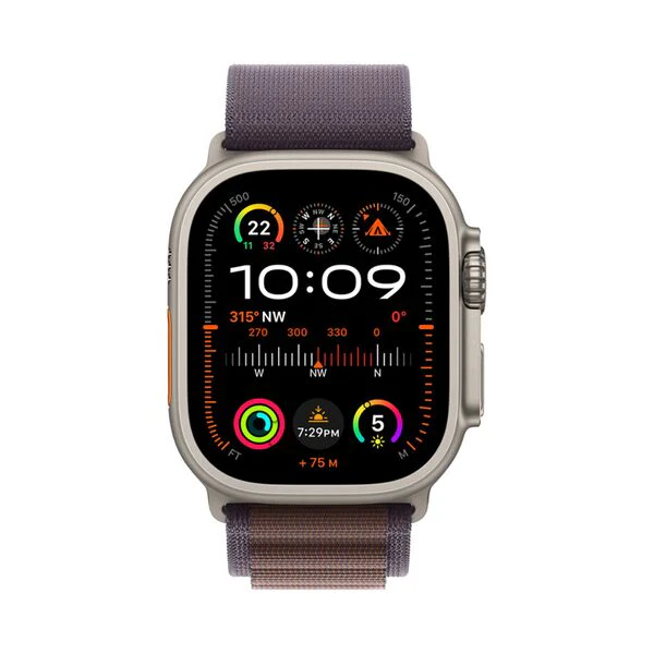 Apple Watch Ultra 2 GPS + Cellular 49mm Titanium Case + Indigo Alpine Loop - Large