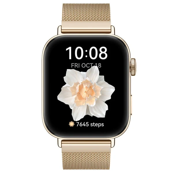 Huawei Watch Fit 3, Gold Milanese Strap - Image 2