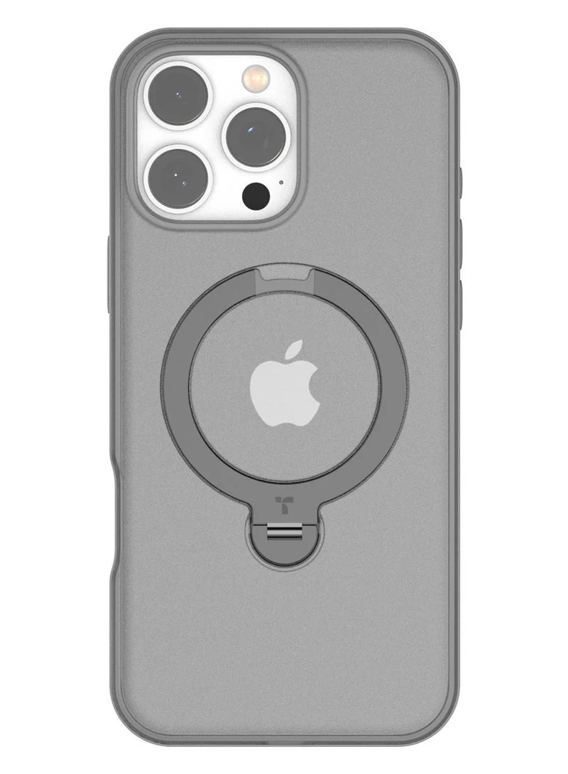 TORRAS Ostand Spin Case for iPhone 16 Pro Max - Titanium Grey - Image 2